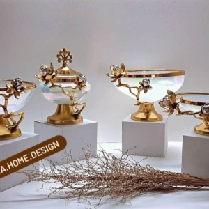 سرویس پذیرایی نیلوفر بلور هفت رنگ آبکاری فورتیک pvd